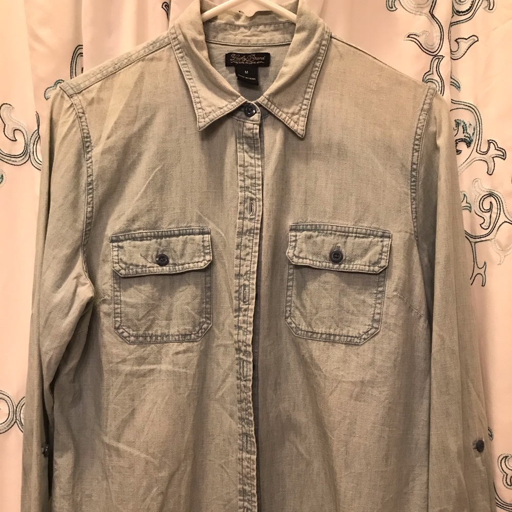 Lucky brand denim shirt size Med